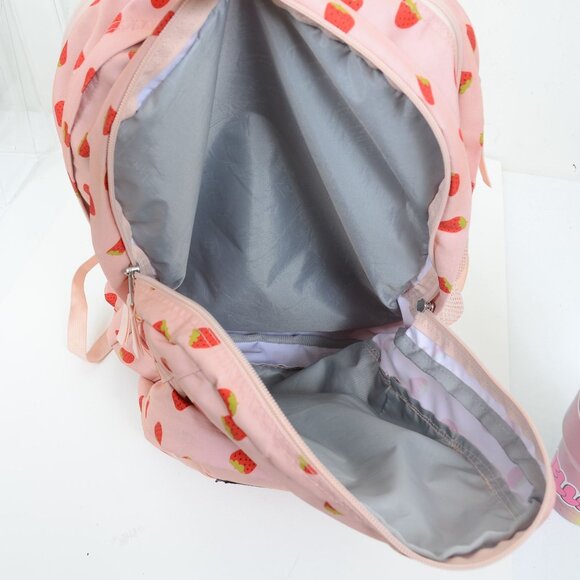 JanSport Strawberry Shower Big Student 17.5" Backpack School Bag Daypack - Picture 12 of 12